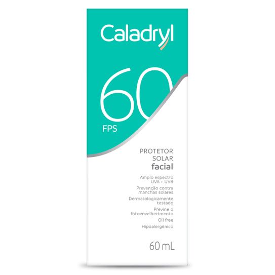 Protetor Solar Facial Caladryl Fps60 60ml