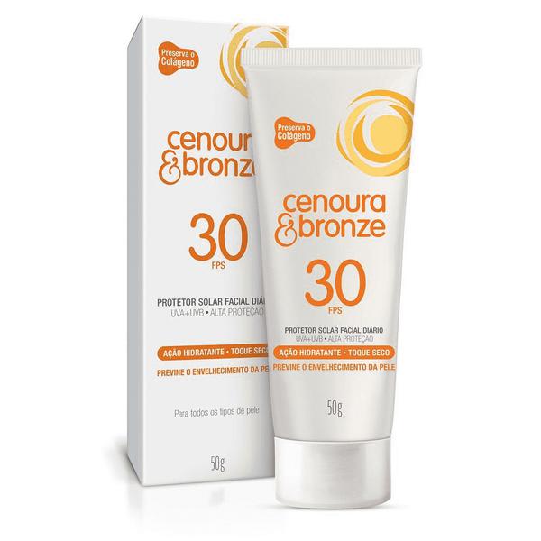 Protetor Solar Facial Cenoura Bronze FPS 30 - 50g