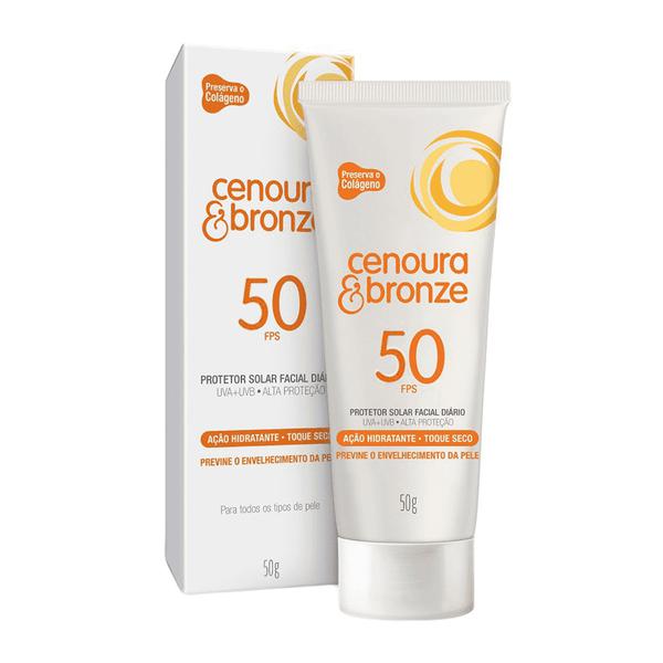 Protetor Solar Facial Cenoura Bronze FPS 50 - 50g
