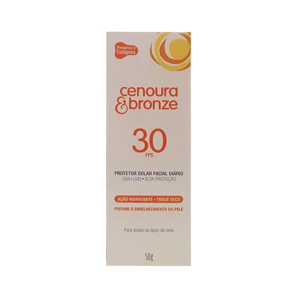 Protetor Solar Facial Cenoura e Bronze FPS 30 50g - Cenoura & Bronze