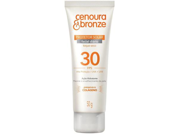 Protetor Solar Facial Cenoura e Bronze - FPS 30 50g