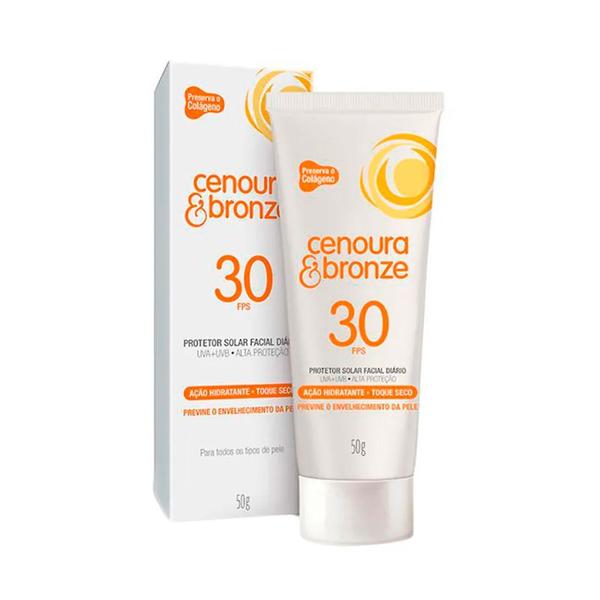 Protetor Solar Facial Cenoura e Bronze FPS30 50g