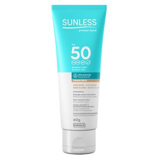 Protetor Solar Facial com Cor FPS50 Sunless Bege Claro