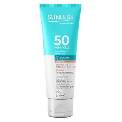 Protetor Solar Facial com Cor FPS50 Sunless Bege Médio