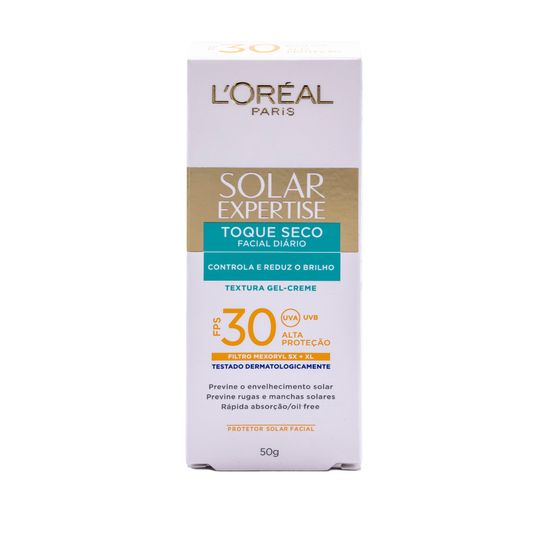 Protetor Solar Facial com Toque Seco Fps 30 de Loréal Paris 50g