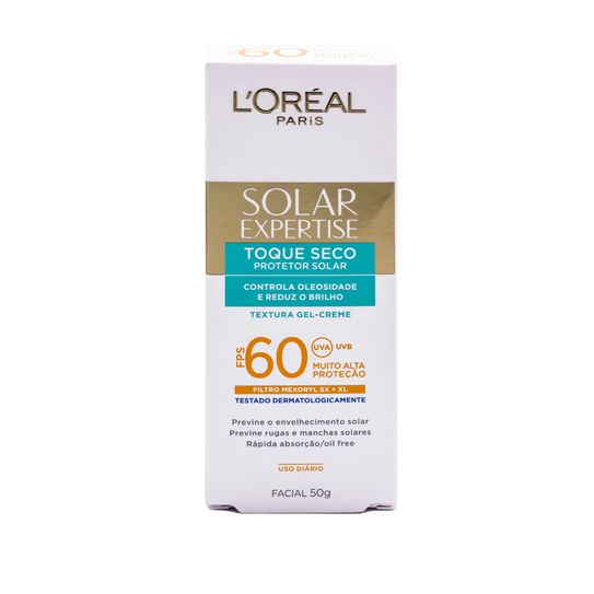 Protetor Solar Facial com Toque Seco Fps 60 de Loréal Paris 50g