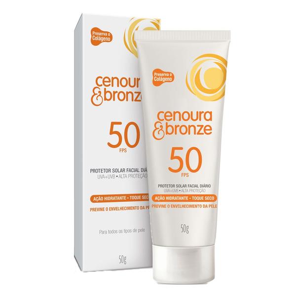 Protetor Solar Facial Diário Cenoura Bronze - FPS50