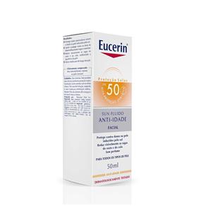 Protetor Solar Facial Eucerin Anti-Idade FPS50 Sun Fluido - 50ml