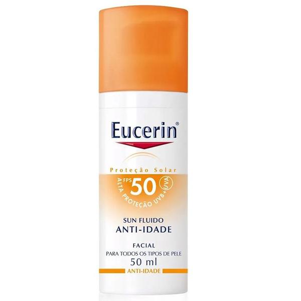 Protetor Solar Facial Eucerin Anti-Idade Sun Fluido FPS50