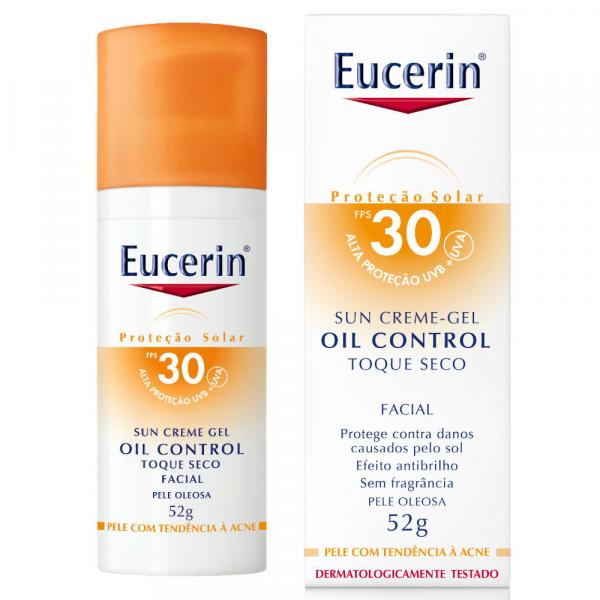 Protetor Solar Facial Eucerin Oil Control Toque Seco FPS30 52g