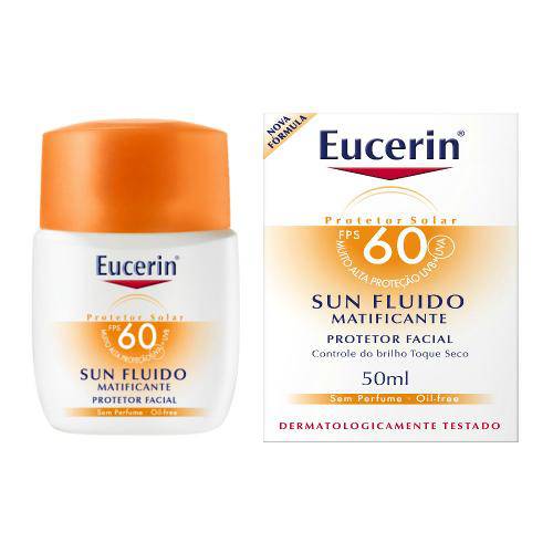 Protetor Solar Facial Eucerin Sun Fluido Matificante Fps 60 50ml