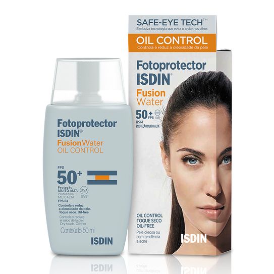 Protetor Solar Facial Isdin Fusion Water Oil Control Fps 50+ 50ml