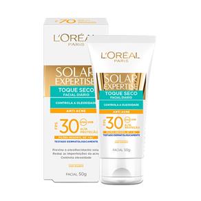 Protetor Solar Facial L`Oréal Expertise Antiacne FPS 30