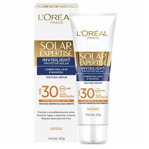 Protetor Solar Facial L`Oréal Expertise FPS 30 Invisilight 50g