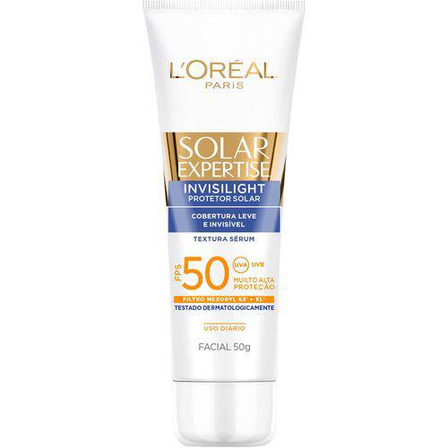 Protetor Solar Facial L'Oréal Invisilight Fps 50 Gel