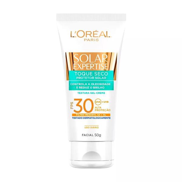 Protetor Solar Facial L'Oréal Expertise Toque Seco Antiacne FPS 30 - 50g - Solar Expertise