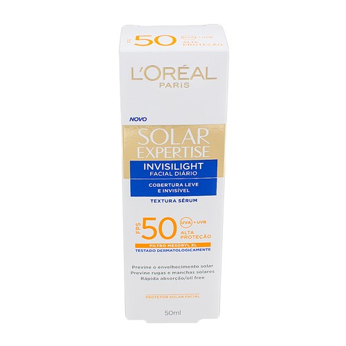 Protetor Solar Facial L'oréal Solar Expertise Invisilight FPS 50 Sérum com 50ml