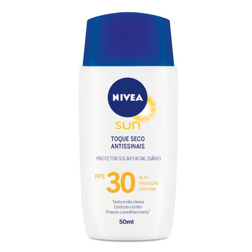Protetor Solar Facial Nivea Sun Toque Seco Antissinais FPS 30 50ml