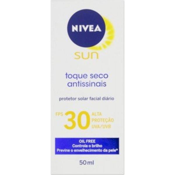 Protetor Solar Facial Nivea Sun Toque Seco Antissinais FPS30 50ml