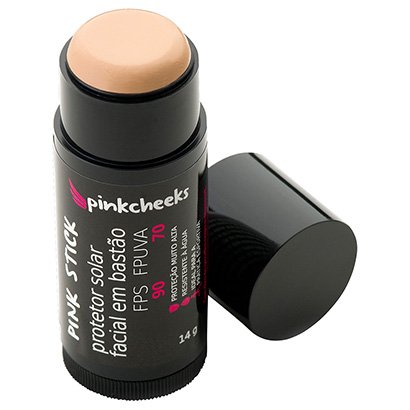 Protetor Solar Facial Pinkcheeks Pink Stick 15 Km  FPS 90 FPUVA 70