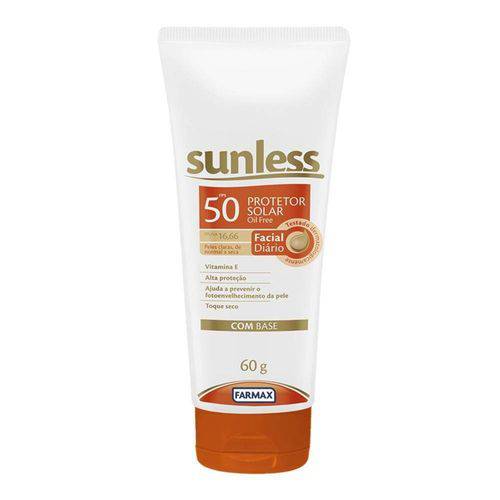 Protetor Solar Facial Sunless com Base Fps 50 - 60g