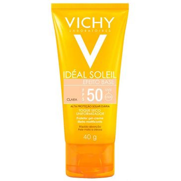 Protetor Solar Gel-creme Vichy Ideal Soleil Fps-50 Efeito Base Clara 40g