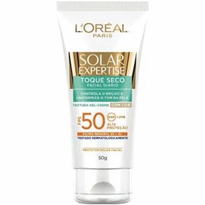 Protetor Solar L`Oréal Expertise Facial Toque Seco com Cor Fps 50 50G