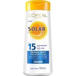 Protetor Solar L'Oréal Expertise Invisilight FPS 15 120ml