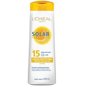 Protetor Solar L'Oréal Expertise Loção FPS 15 - 200ml