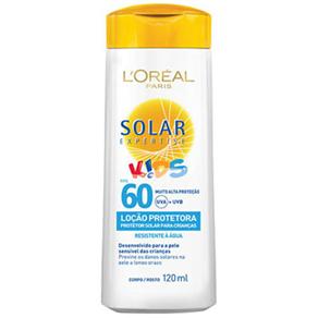 Protetor Solar L'Oréal Expertise Loção Kids FPS 60 - 120ml