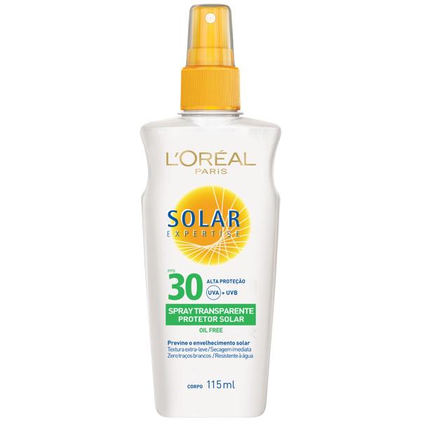 Protetor Solar L'Oréal Expertise Spray Transparente Fps 30 115ml
