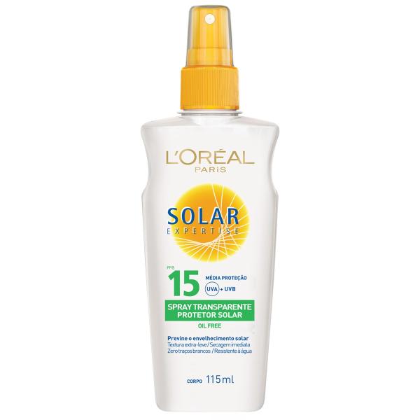 Protetor Solar L'Oréal Expertise Spray Transparente Fps 15 115ml