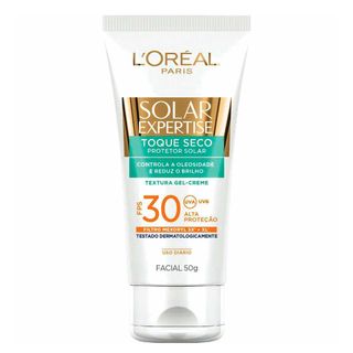 Protetor Solar L'Oréal Paris Solar Expertise Facial Toque Seco FPS 30 50g