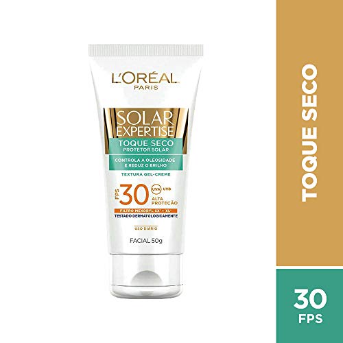Protetor Solar L'Oréal Paris Solar Expertise Facial Toque Seco, FPS 30, 50g