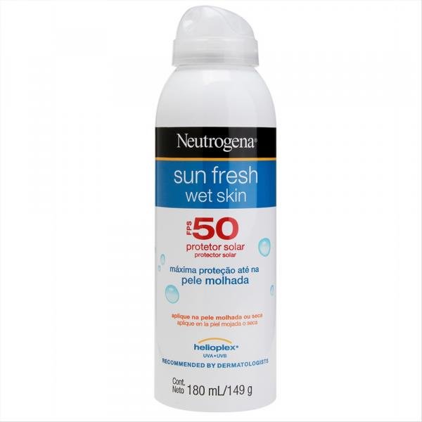Protetor Solar Neutrogena Sun Fresh Wet Skin FPS 50 Aerosol 180ml