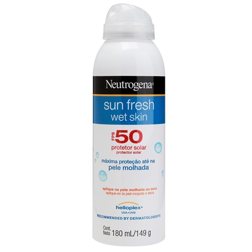 Protetor Solar Neutrogena Sun Fresh Wet Skin Fps 50 Aerosol 180Ml