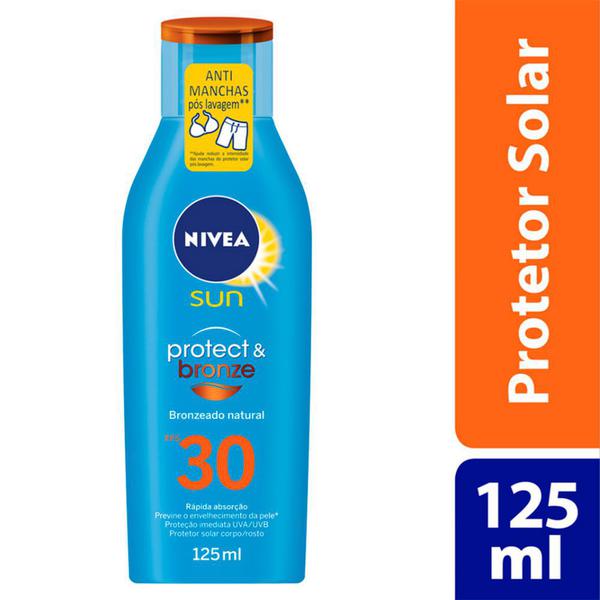Protetor Solar Nivea Sun Protect & Bronze FPS 30 Loção