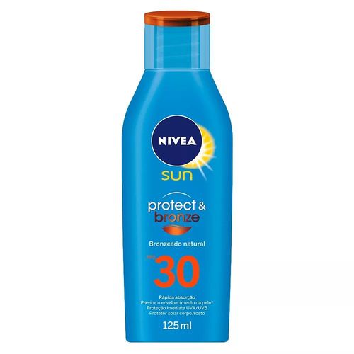 Protetor Solar Nivea Sun Protect & Bronze FPS30 com 125ml