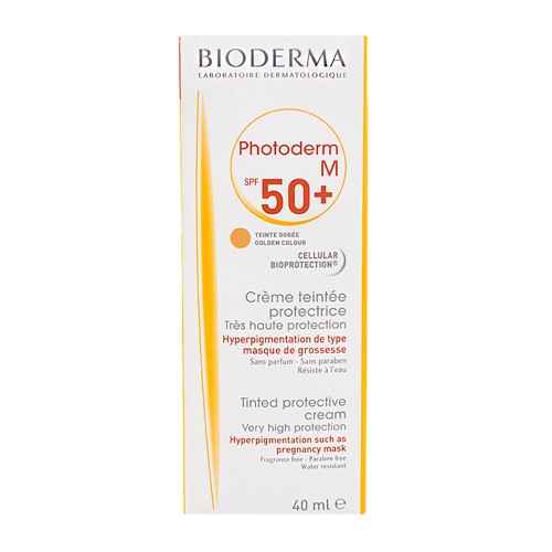 Protetor Solar Photoderm M Tinto Bioderma FPS 50 Creme com Efeito Base com 40ml