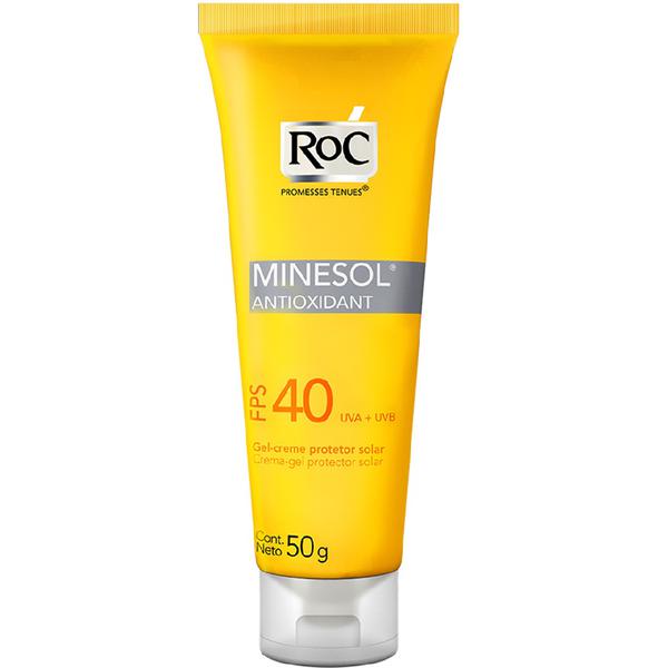 Protetor Solar Roc Minesol Antioxidante Fps 40 - 50g