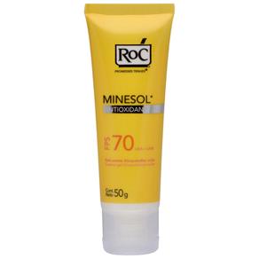 Protetor Solar Roc Minesol Antioxidante FPS 70 - 50g