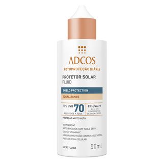 Protetor Solar Shield Protection FPS 70 Fluid Tonalizante Adcos Universal