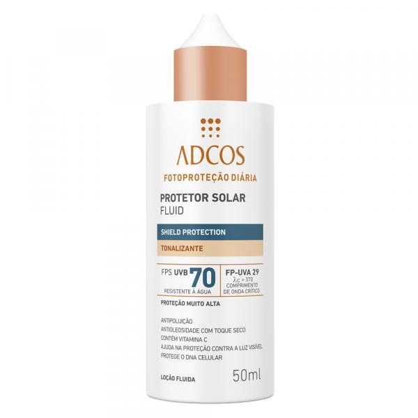 Protetor Solar Shield Protection FPS 70 Fluid Tonalizante Adcos