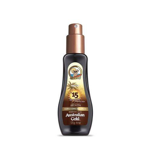 Protetor Solar Spray Gel Instant Bronzer FPS15 125g Australian Gold