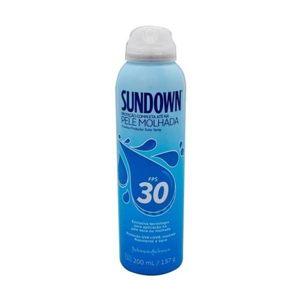 Protetor Solar Spray Sundown 200 ML Fps30 Pele Molhada - Johnson Johnson