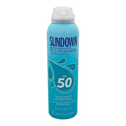 Protetor Solar Spray Sundown 200 ML Fps50 Pele Molhada