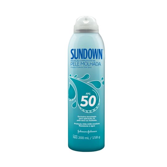 Protetor Solar Sundown Fps50 Pele Molhada Spray 200ml