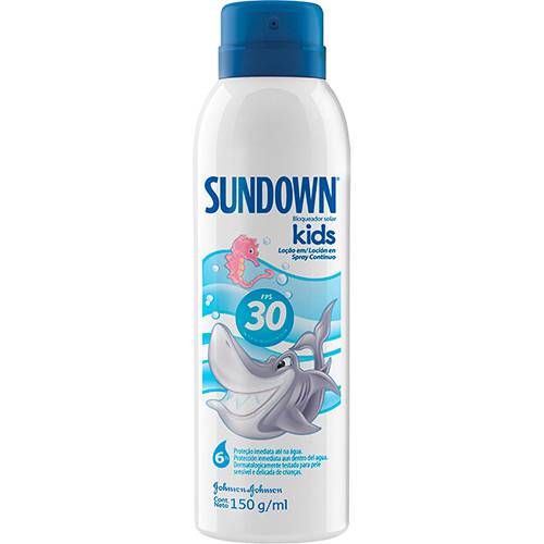 Protetor Solar Sundown Kids Spray Contínuo FPS 30 150ml