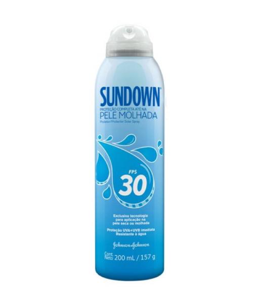 Protetor Solar SUNDOWN Pele Molhada FPS 30 Spray 200ml - Sundown
