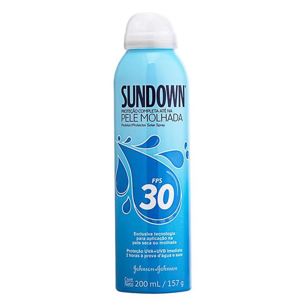 Protetor Solar Sundown Pele Molhada FPS 30 Spray